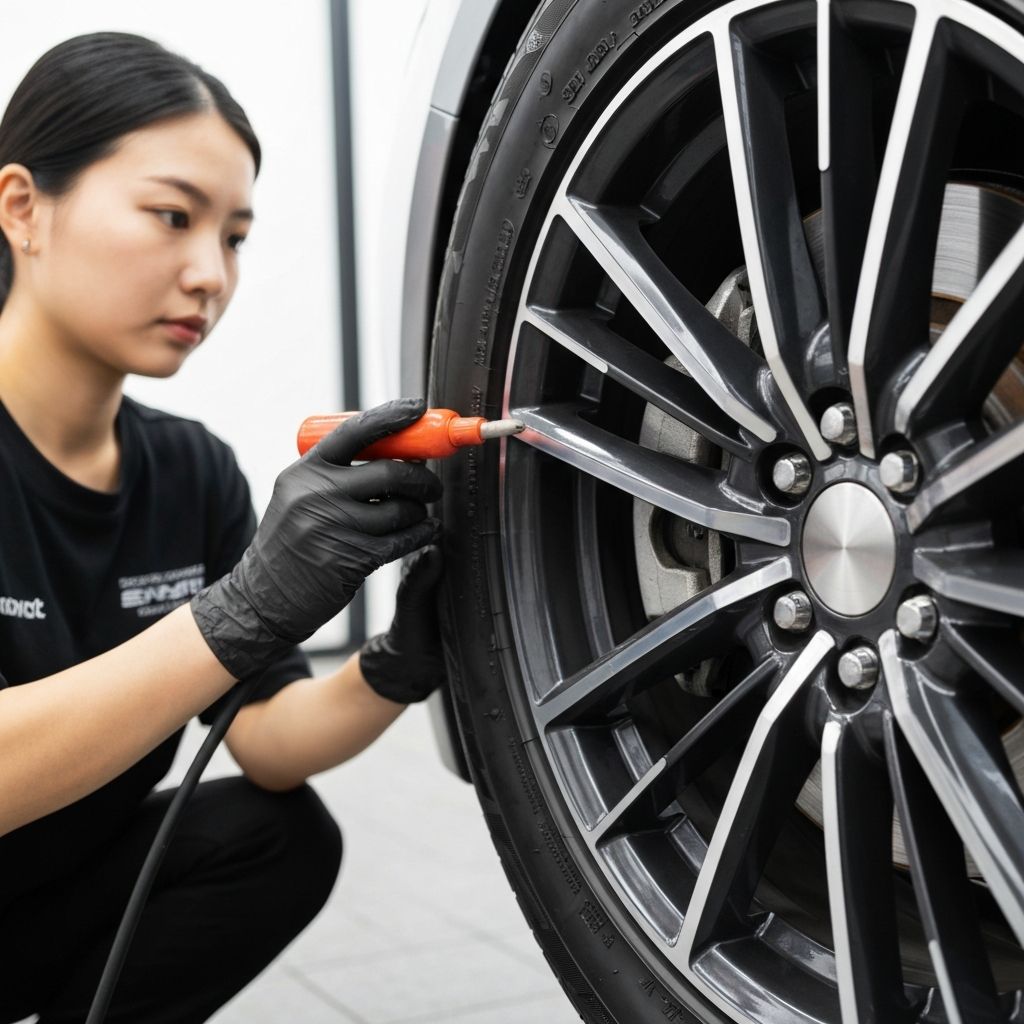 타이어 및 휠 세정